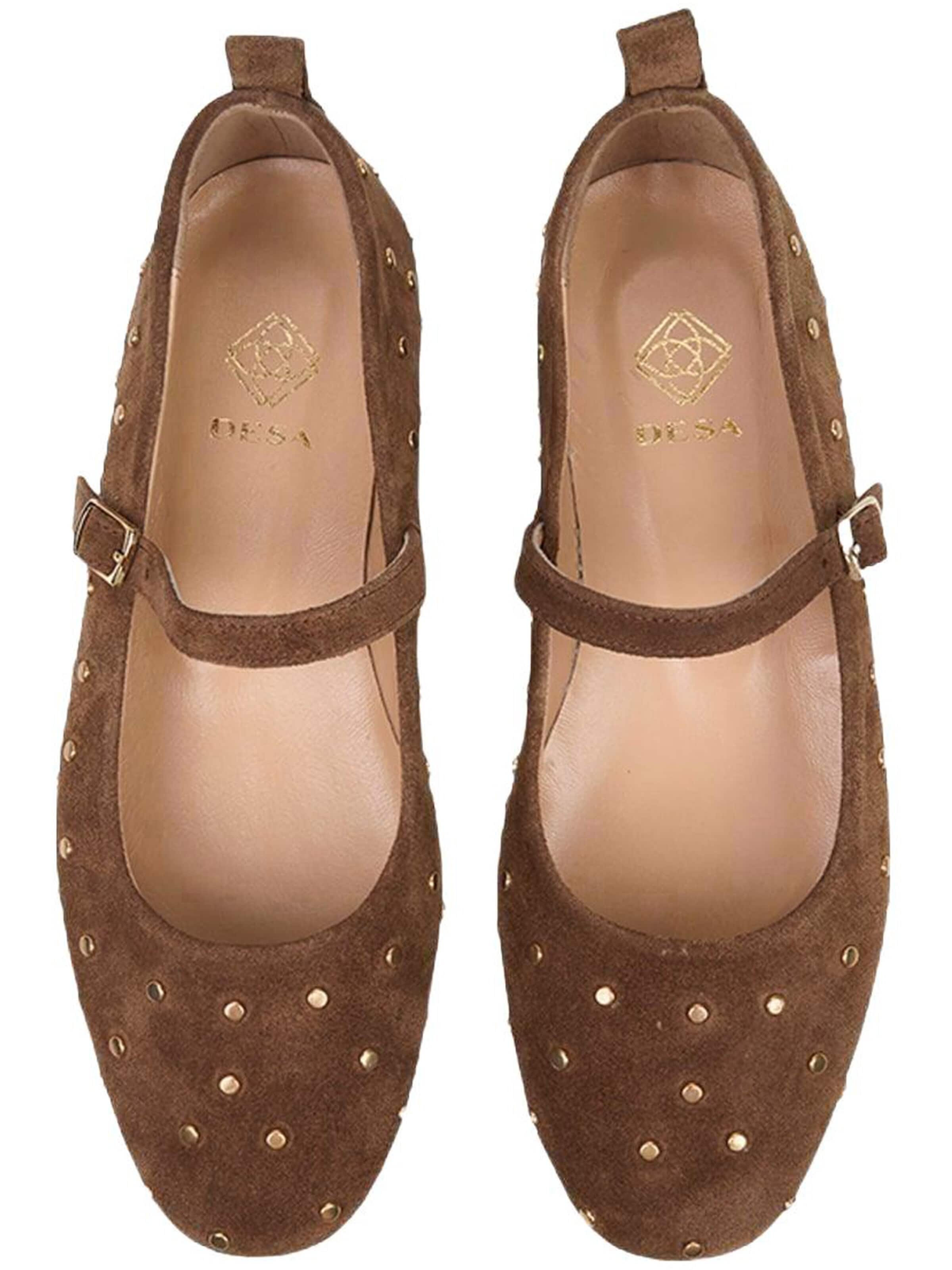 Ballerines à lanières 'Ballerinas' Desa en marron