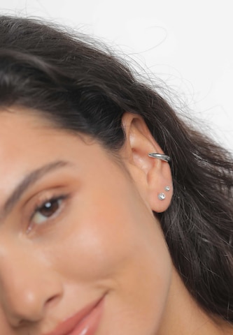 ELLI Earrings 'Kristall' in Silver: front
