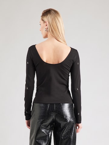 Karl Lagerfeld Μπλουζάκι σε μαύρο: πίσω