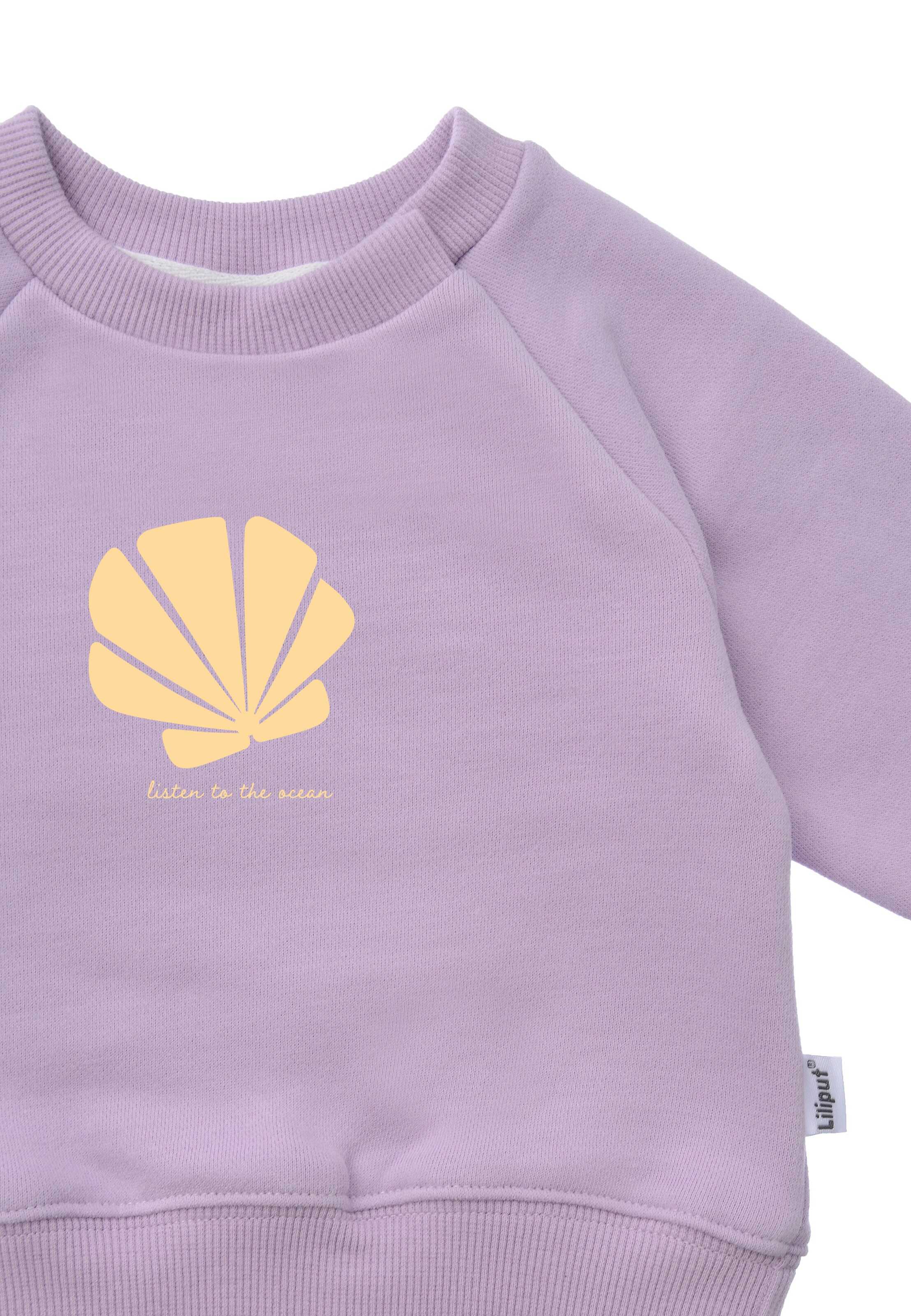 LILIPUT Sweatshirt 'listen to the ocean' in Purple