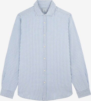 Scalpers Button Up Shirt in Blue: front