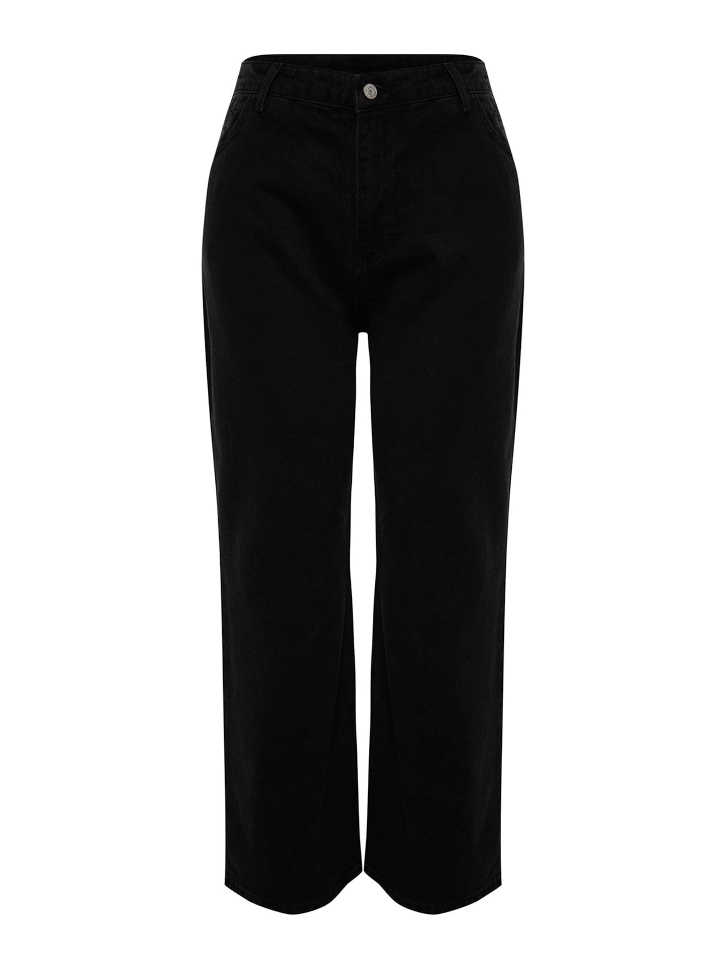 Wide Leg Jean Trendyol Curve en gris : devant