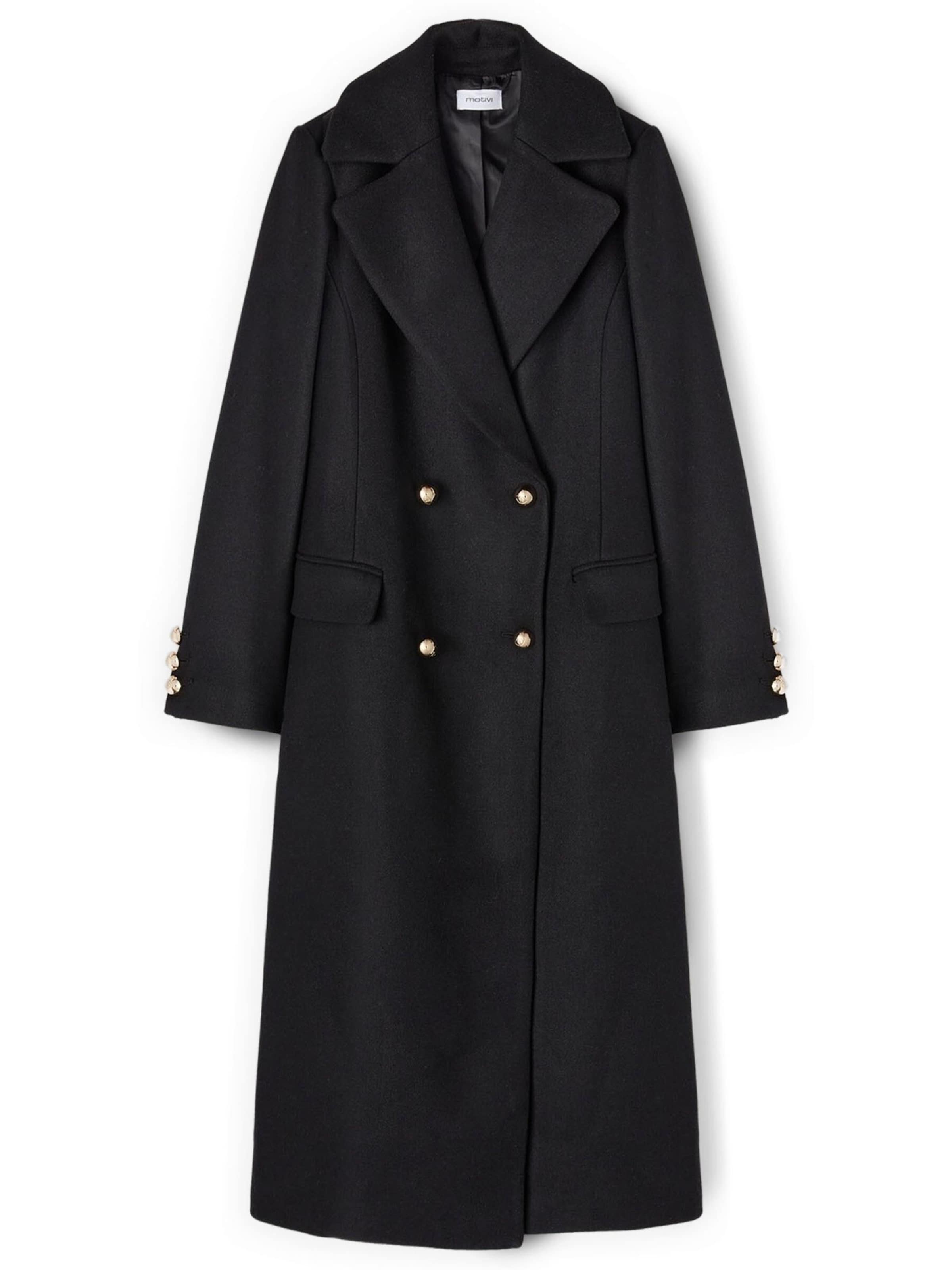 MOTIVI - Abrigo de invierno en negro: frente