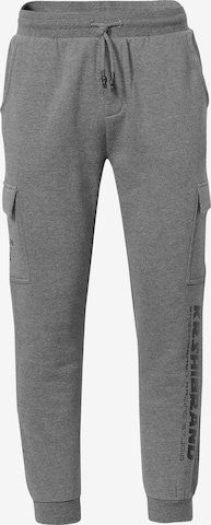 KOROSHI Tapered Cargohose in Grau: predná strana