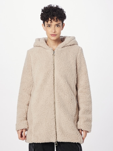 Urban Classics Between-Seasons Coat in Beige: front