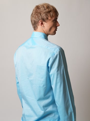 HENRIK Slim fit Button Up Shirt in Blue