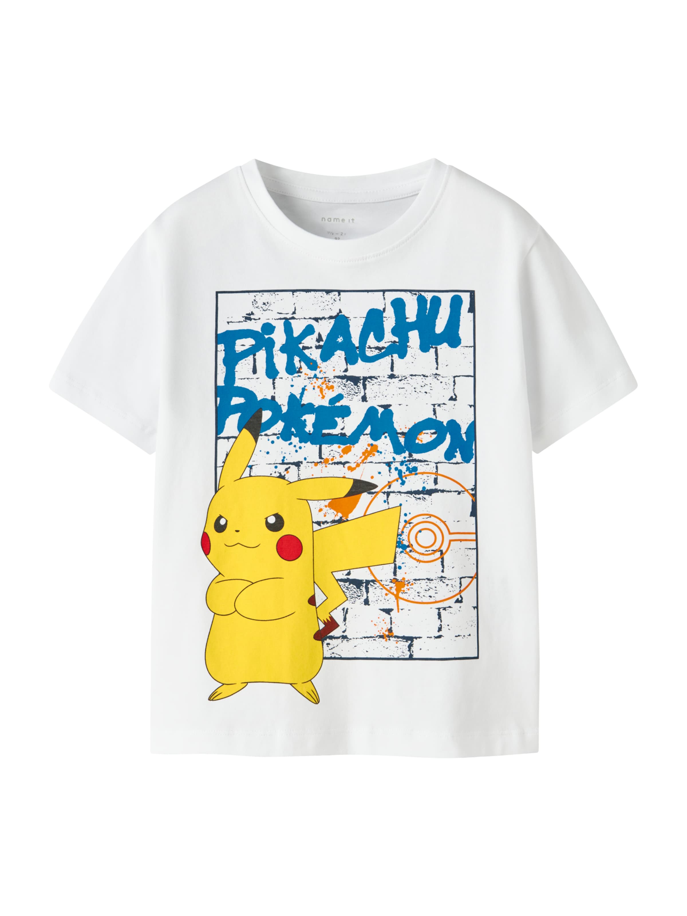 NAME IT - Camiseta 'NMMMIHAT POKEMON' en blanco: frente
