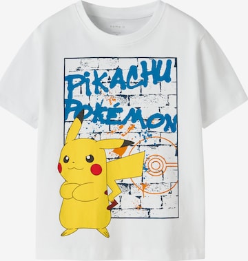 NAME IT - Camiseta 'NMMMIHAT POKEMON' en blanco: frente