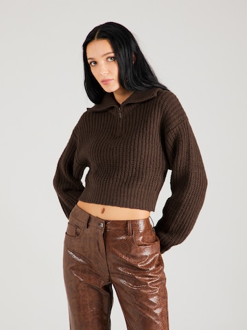 ABOUT YOU x Chiara Biasi Sweater 'Lio' in Brown: front