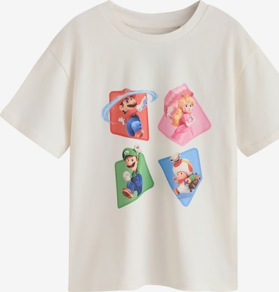 Next T-Shirt 'Super Mario Galaxy' in 98 in ecru / grün / pink / rot, Produktansicht