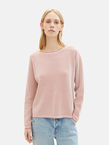 Pull-over TOM TAILOR en rose : devant