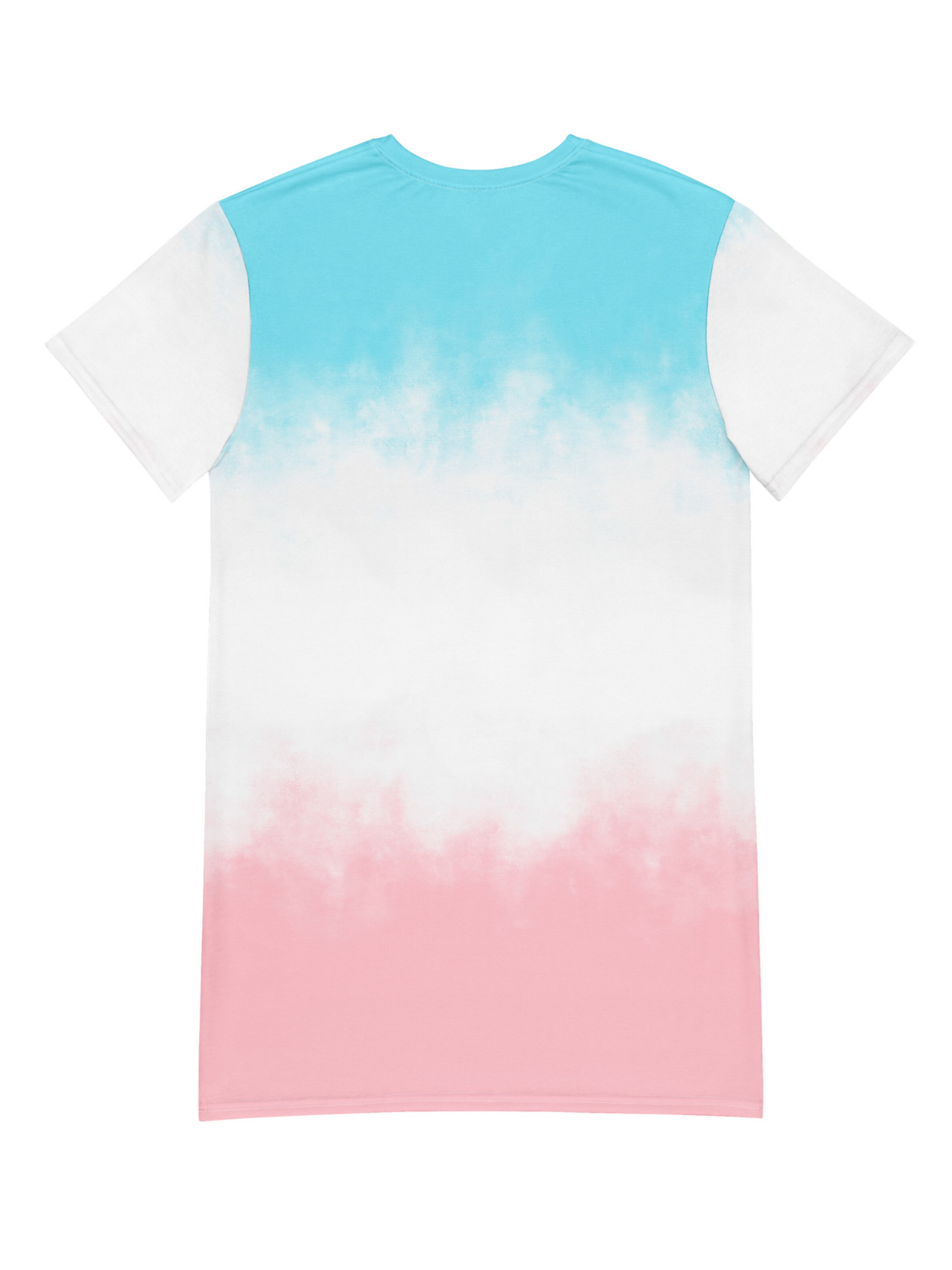DECALVIBES Oversizeshirt 'Gradient Pink Blue'‌‌‌‌ in Blau