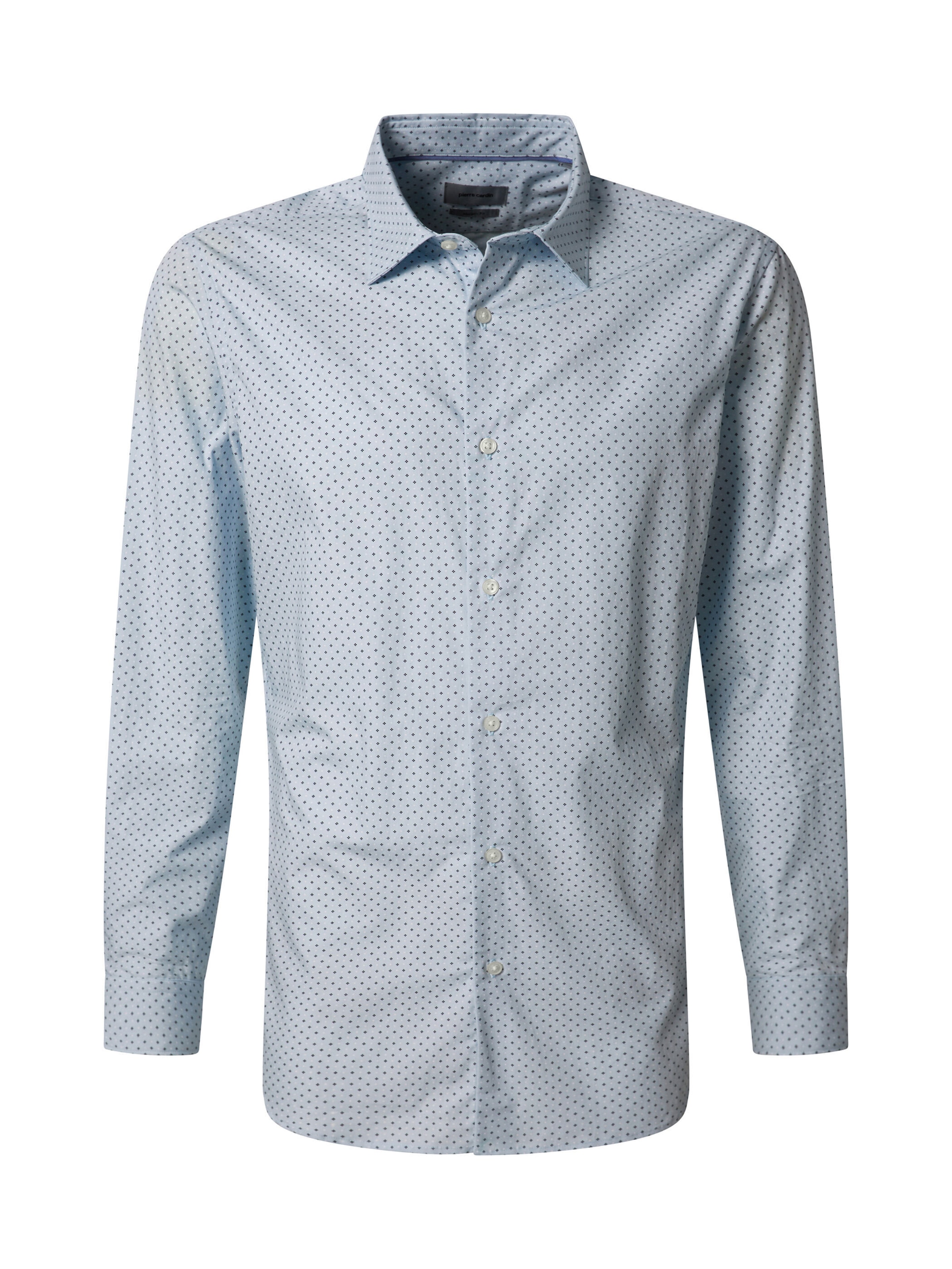 PIERRE CARDIN Regular fit Business shirt in Blue: front
