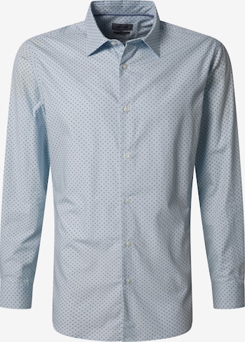 Coupe regular Chemise business PIERRE CARDIN en bleu : devant
