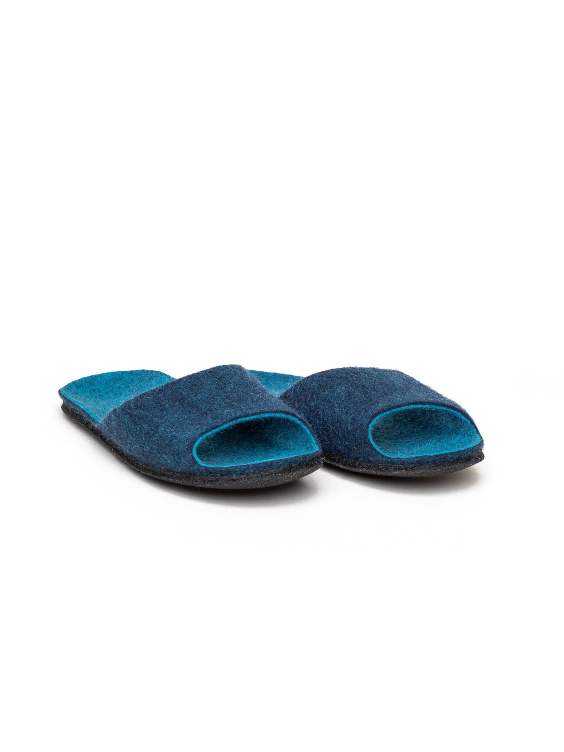 MagicFelt Slippers 'Filzpantoffel Magicfelt 722' in Blue