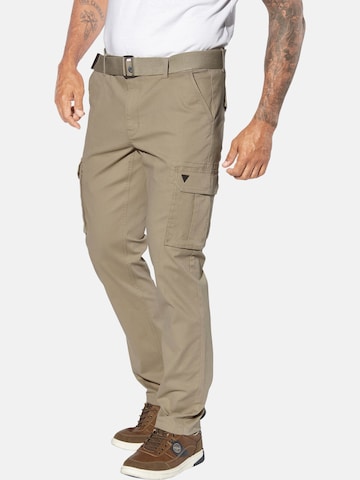 Jan Vanderstorm Loosefit Cargobroek 'Gunnmark' in Beige: voorkant