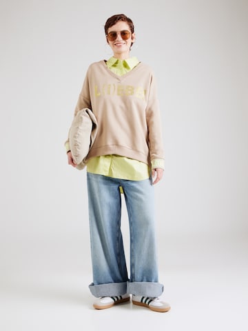 miss goodlifeSweater majica 'L(i)ebe' - smeđa boja
