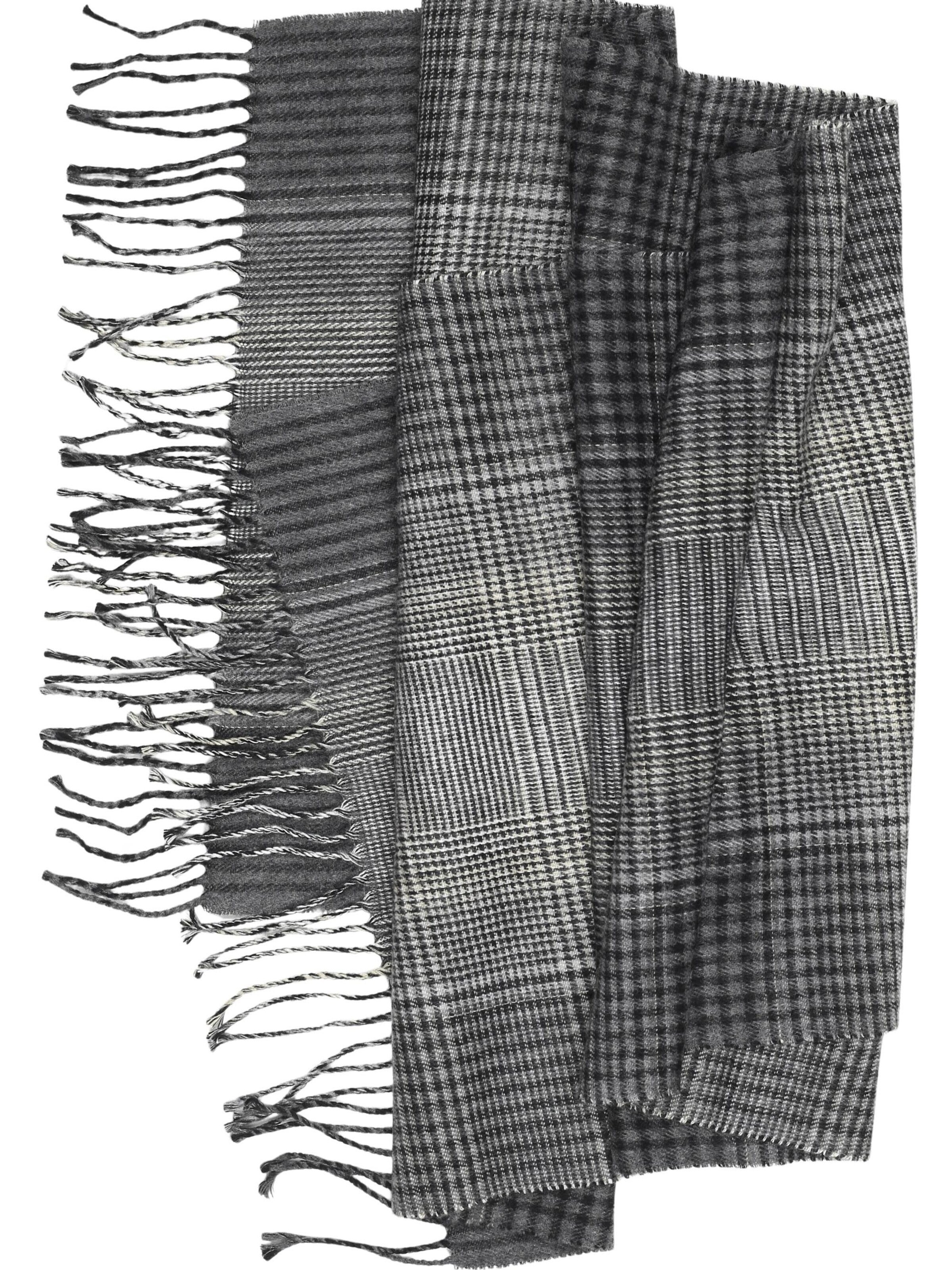 COLLEZIONE ALESSANDRO Scarf 'Karolo' in Black: front