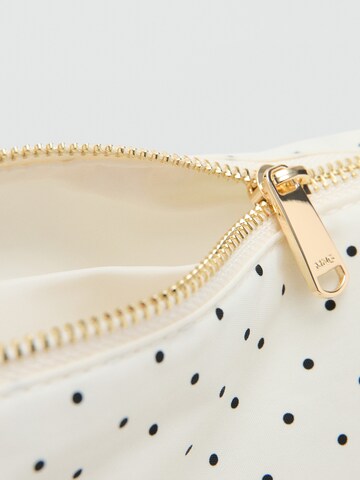 MANGO Kosmetiktasche 'DOTTY' in Weiß