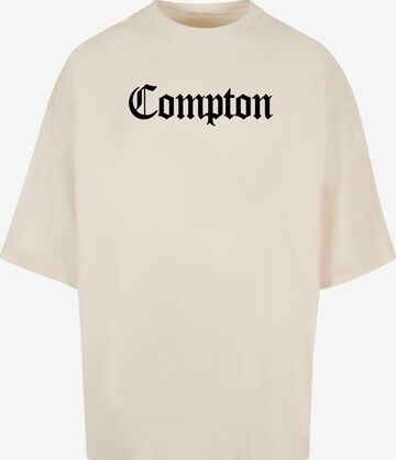 Maglietta 'Compton' di Mister Tee in beige: frontale