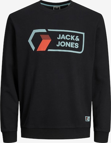 juoda JACK & JONES Megztinis be užsegimo 'Logan': priekis