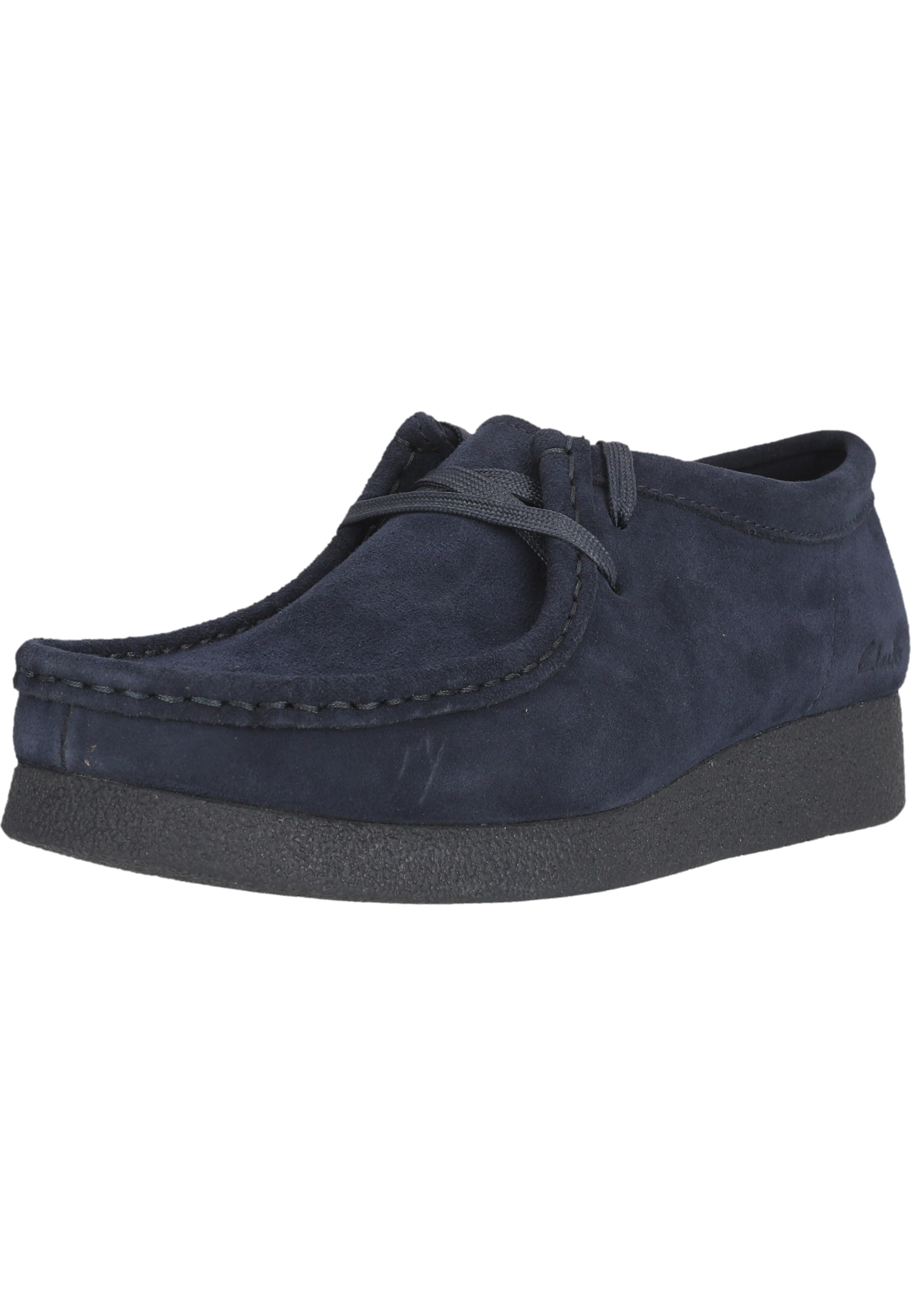 CLARKS Veterschoen 'WallabeeEVO' in Blauw: voorkant