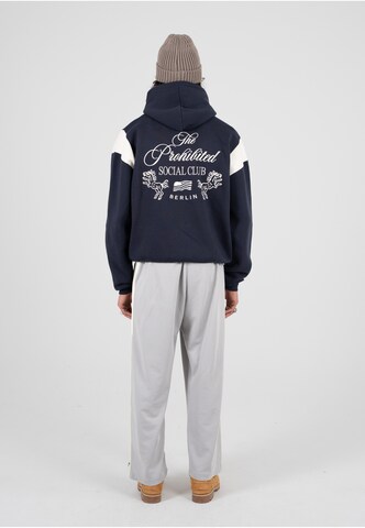 Prohibited - Sudadera con cremallera 'Club Member' en azul
