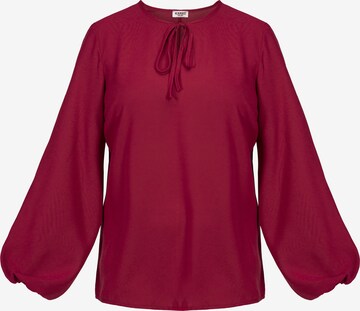 Camicia da donna 'SEWKA' di Karko in rosso: frontale