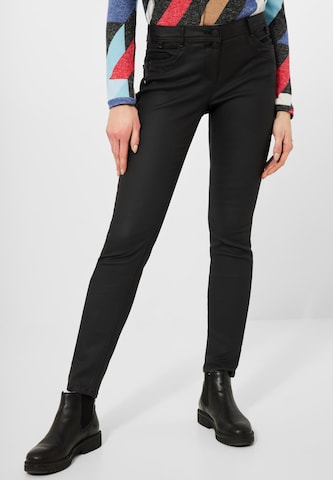 CECIL Skinny Jeans 'Scarlett' in Zwart: voorkant