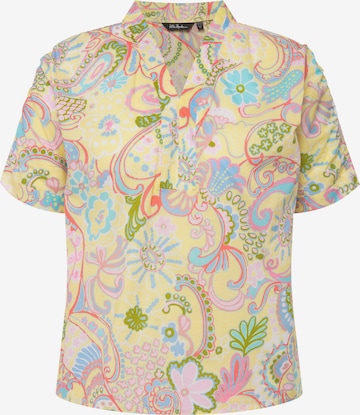 Ulla Popken Blouse in Geel: voorkant