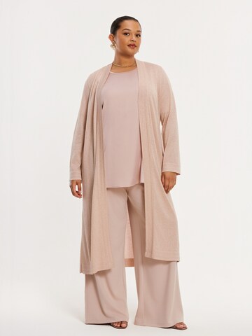 YOEK Gebreid vest in Beige