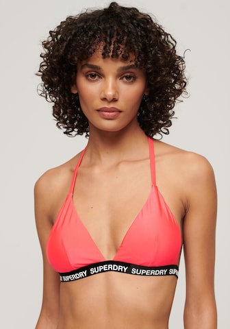 Superdry Triangle Bikini Top in Pink