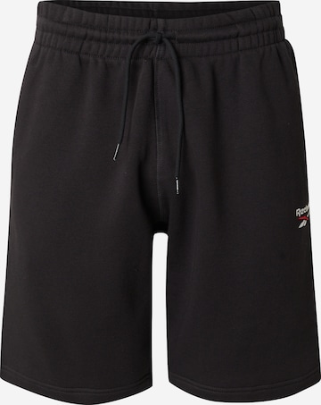 Reebok Regular Sportshorts 'Identity' in Schwarz: Vorderseite