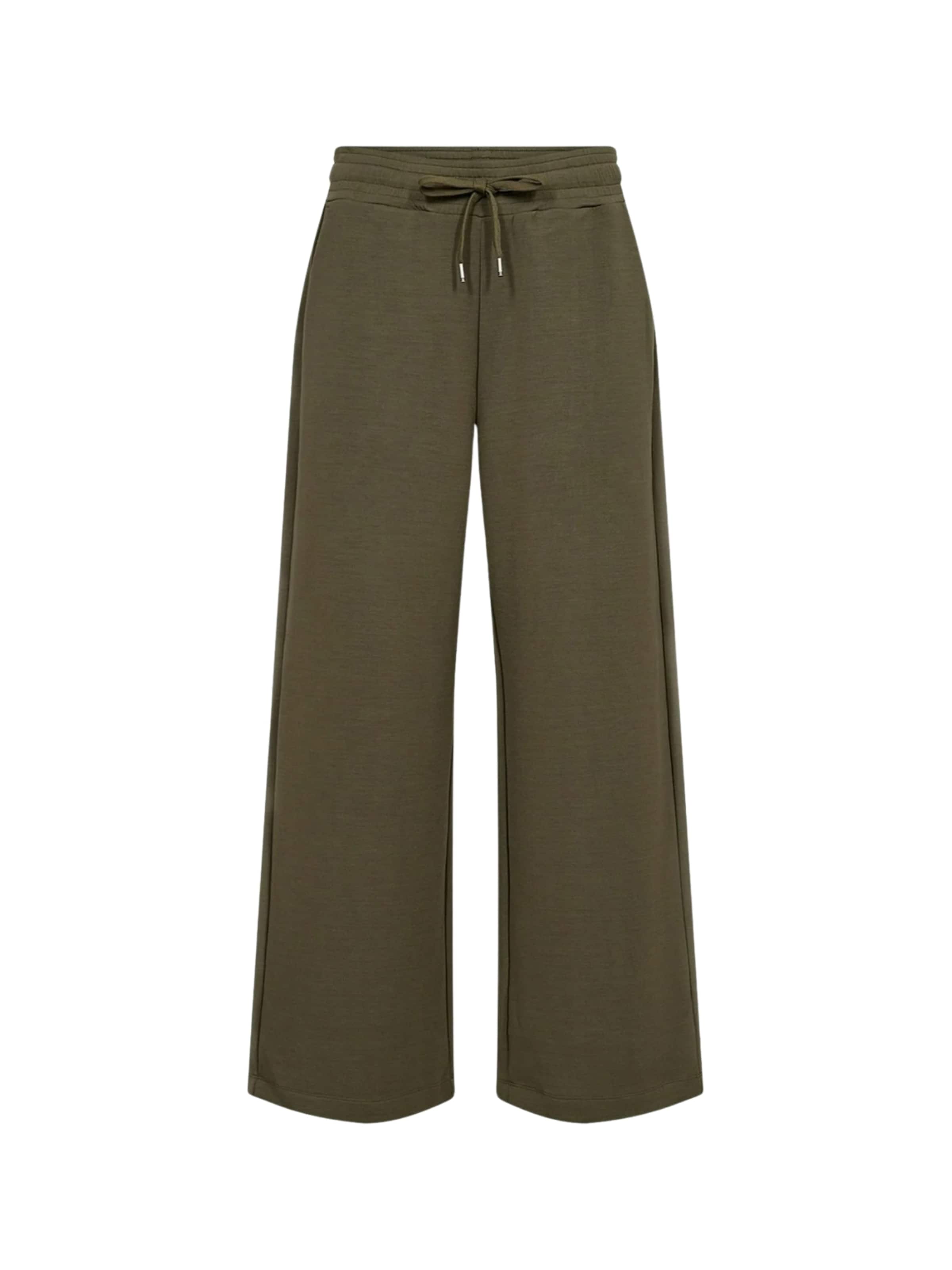 Wide Leg Pantalon ' SC_BANU ' Soyaconcept en vert : devant