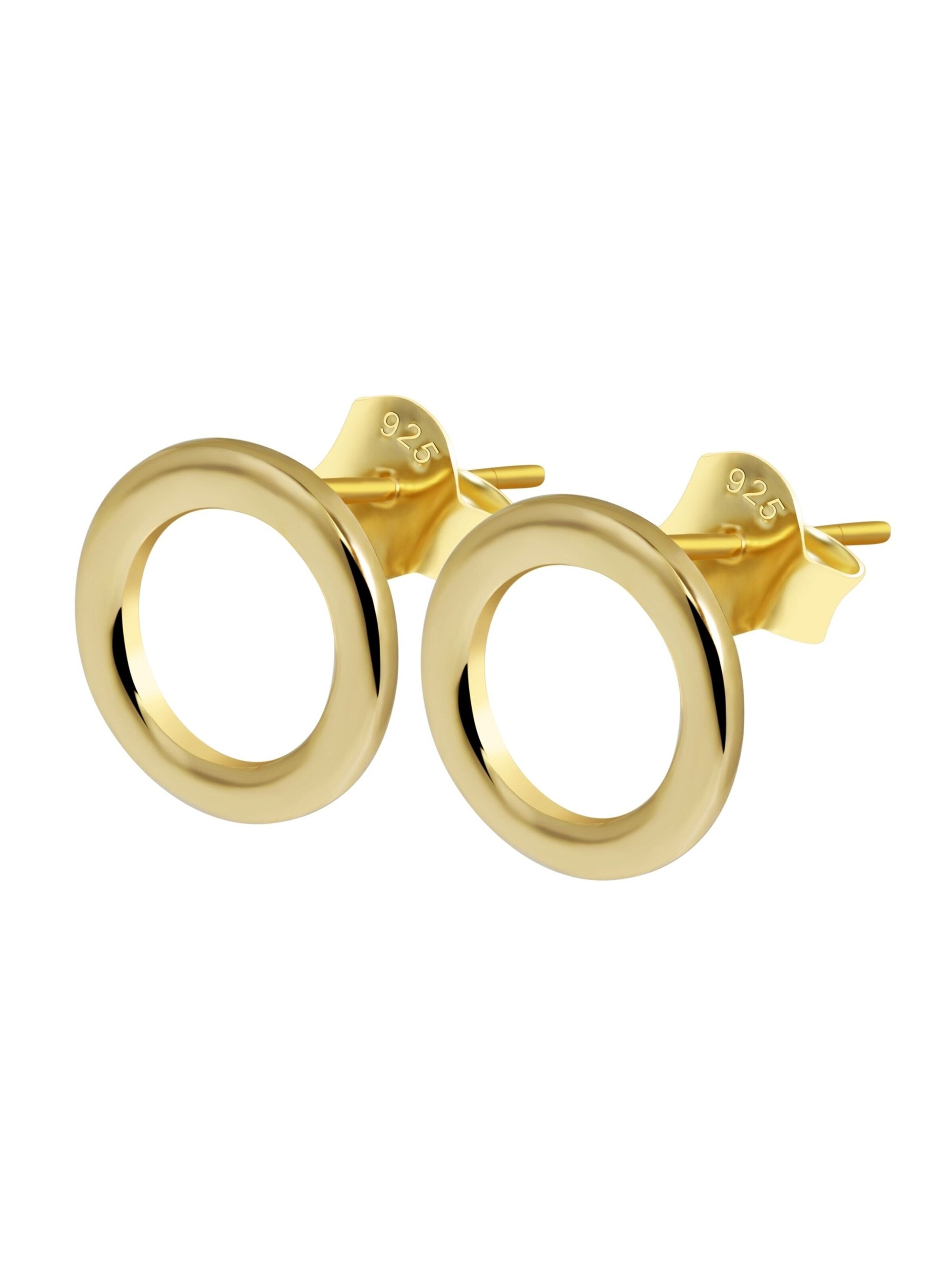 Akzent Earrings '"Charlotte" aus 925 Sterlingsilber, rhodiniert, langlebig' in Gold
