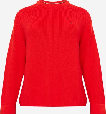 Tommy Hilfiger Curve Pullover i rød: forside