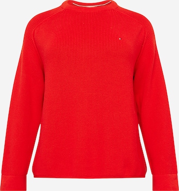Tommy Hilfiger Curve Trui in Rood: voorkant