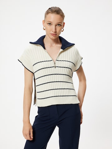Koton Gebreide bodywarmer in Beige: voorkant