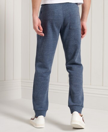 Superdry Tapered Broek in Blauw