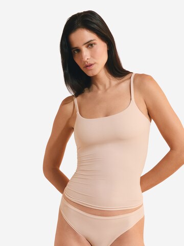 ETAM Top aus Mikrofaser mit integriertem Bustier 'Pure Soft' in Beige