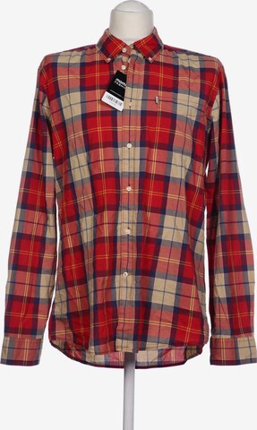 Barbour Button Up Shirt in XL in Red: front