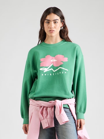 QUIKSILVER Mikina - Zelená: predná strana
