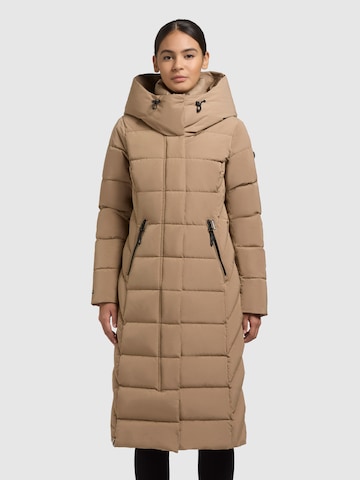 khujo Χειμερινό παλτό 'Tamke' σε καφέ: μπροστά