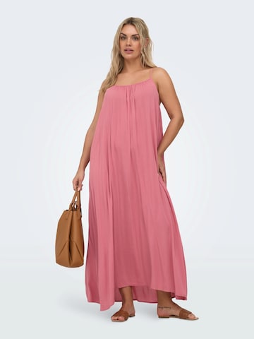 Robe d’été 'CARCHIARA' ONLY Carmakoma en rose : devant