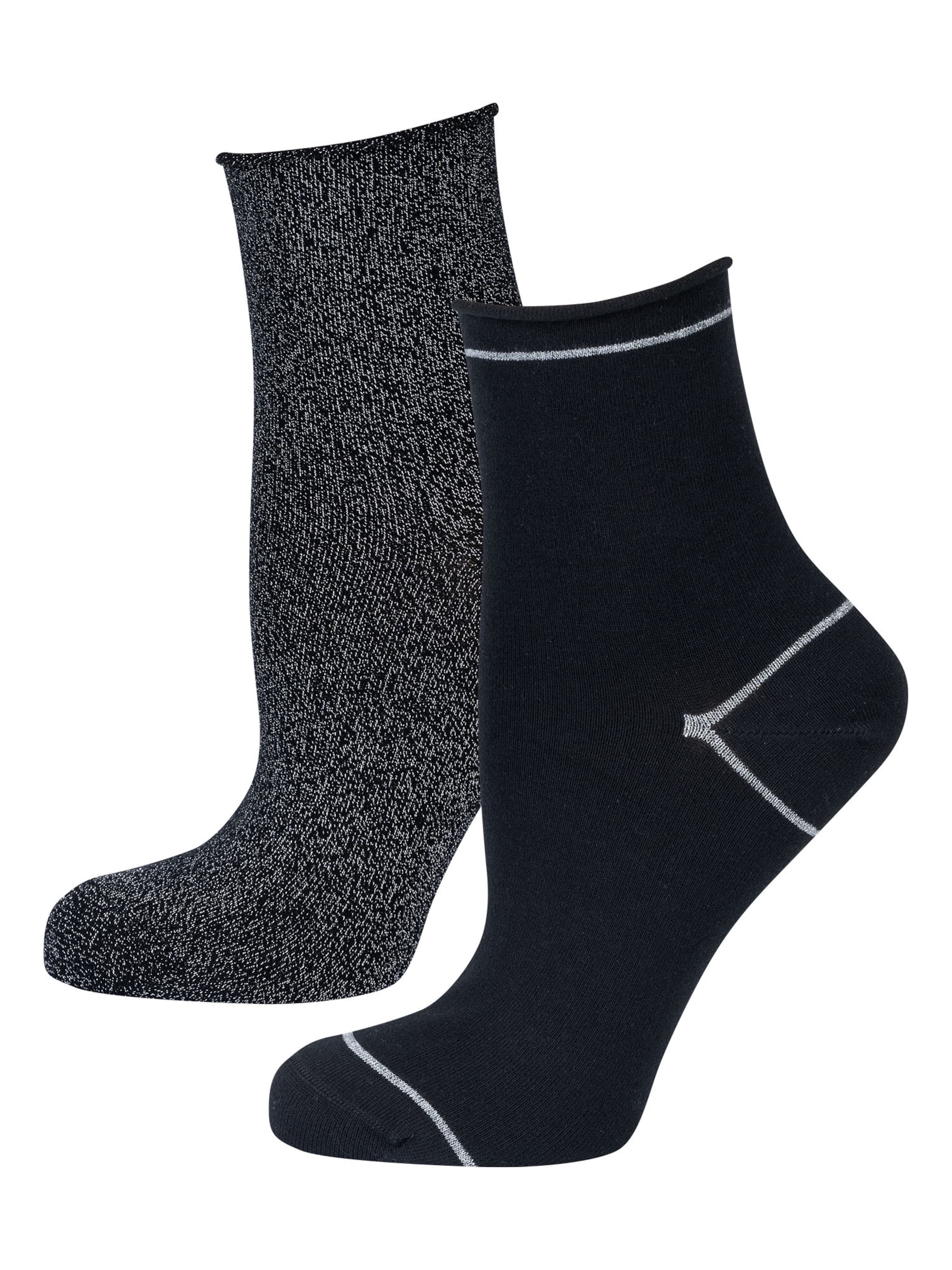 Nur Die Socks ' Glamour ' in Grey: front