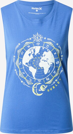 Hurley Sporttop 'GLOBAL' in blau / hellgelb / weiß, Produktansicht
