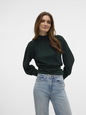 VERO MODA Blouse 'VMAurora' in Groen: voorkant