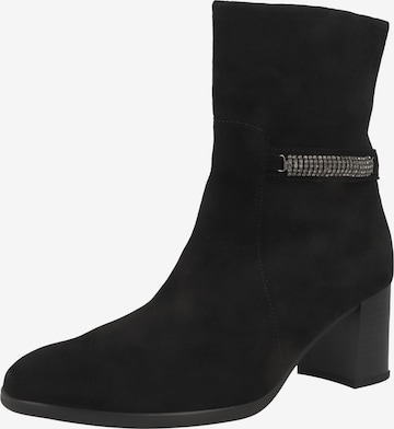 GABOR Ankle Boots in Black: front