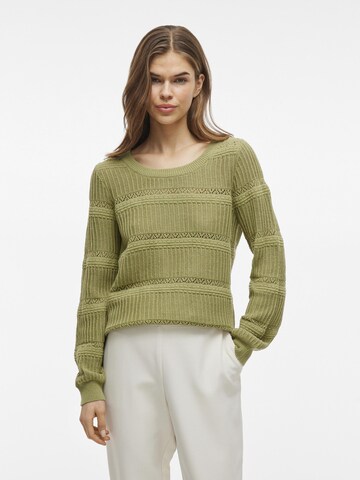 VILA Sweater in Green: front