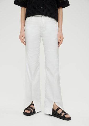 évasé Jean s.Oliver en blanc : devant